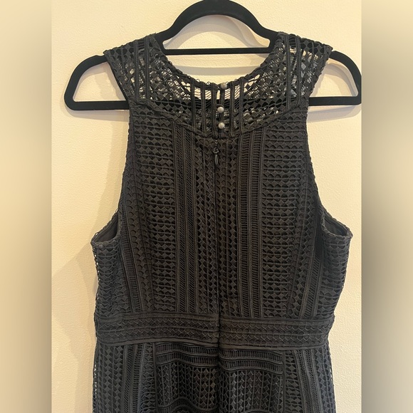 Black Anthropologie Patterned Dress - Picture 4 of 8